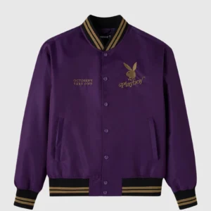 OVO Monogram Velour Track Jacket – Purple