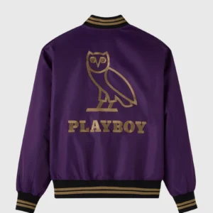 OVO Monogram Velour Track Jacket – Purple