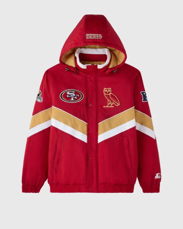 OVO Roots Varsity Jacket Red