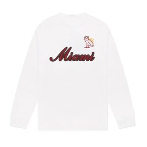 OVO X NBA Heat LongSleeve – White