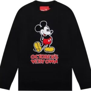 OVO x Disney Classic Mickey Crewneck Sweatshirt – Black