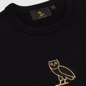 Ovo Classic Owl Crewneck Sweatshirt – Black