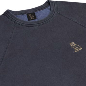 Ovo Garment Dye Crewneck Sweatshirt – Navy