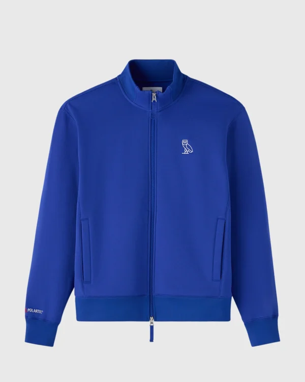 Ovo Terry Cloth Track Jacket – Light Blue