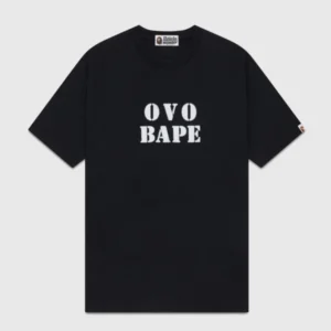 bape ovo stencil t-shirt black